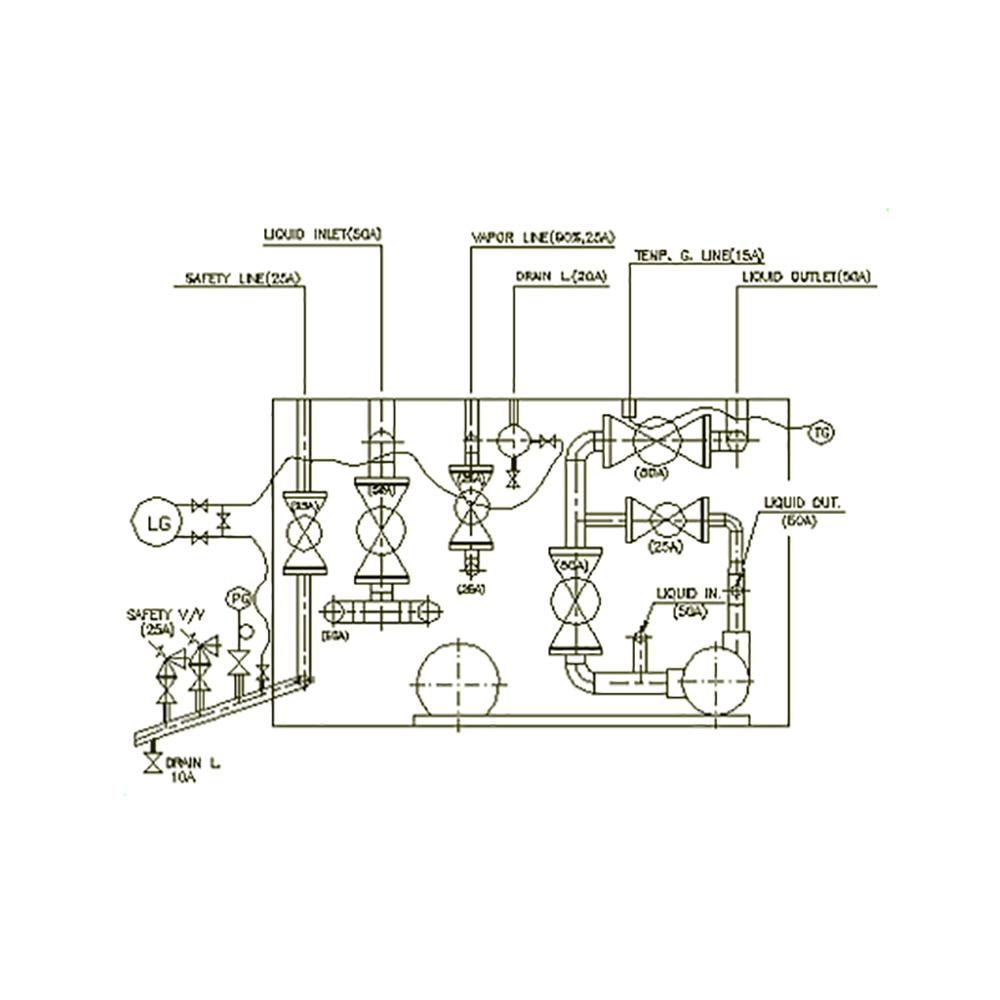 Storage and delivery L-CO2 Tank Lorry (Diameter : 1600 ~ 1750mm   Height : 1809 ~ 2076mm)