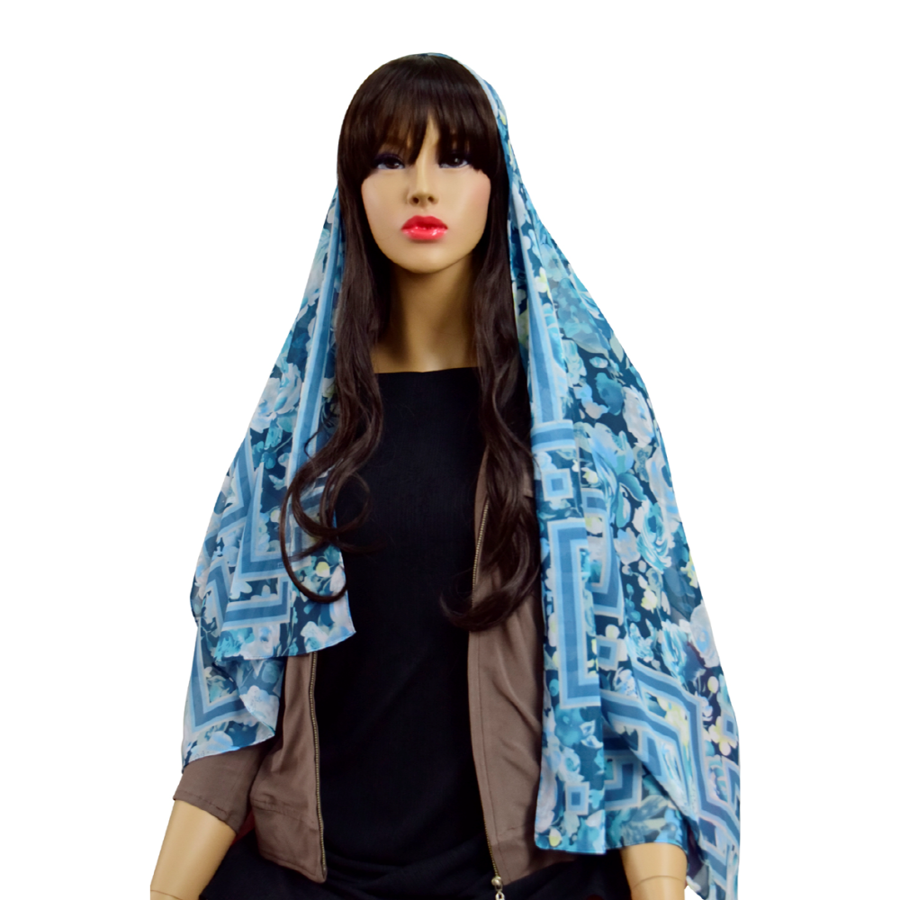 Hijab-Vintage flower