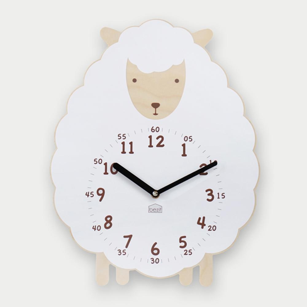 Sweet Lamb non-ticking Silent Wall Clock
