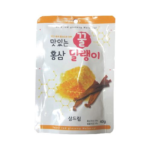 JINSAN Delicious Honey Dried Ginseng Root Korean Convenient Easy Healthy Vegetable Sweet Snack On Th