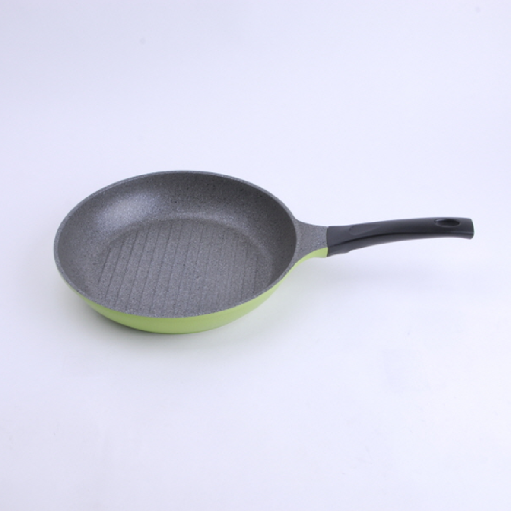 Aluminum Titanium stone coating set (Frying pan, wok, pot, grill pan, Tempered glass cover)
