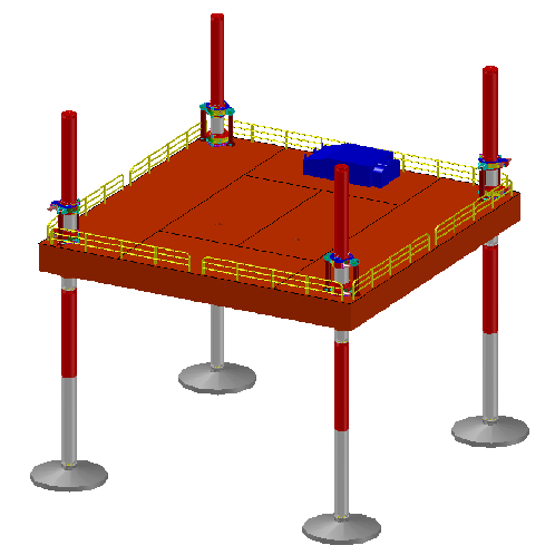 jack-up barge self elevating platform