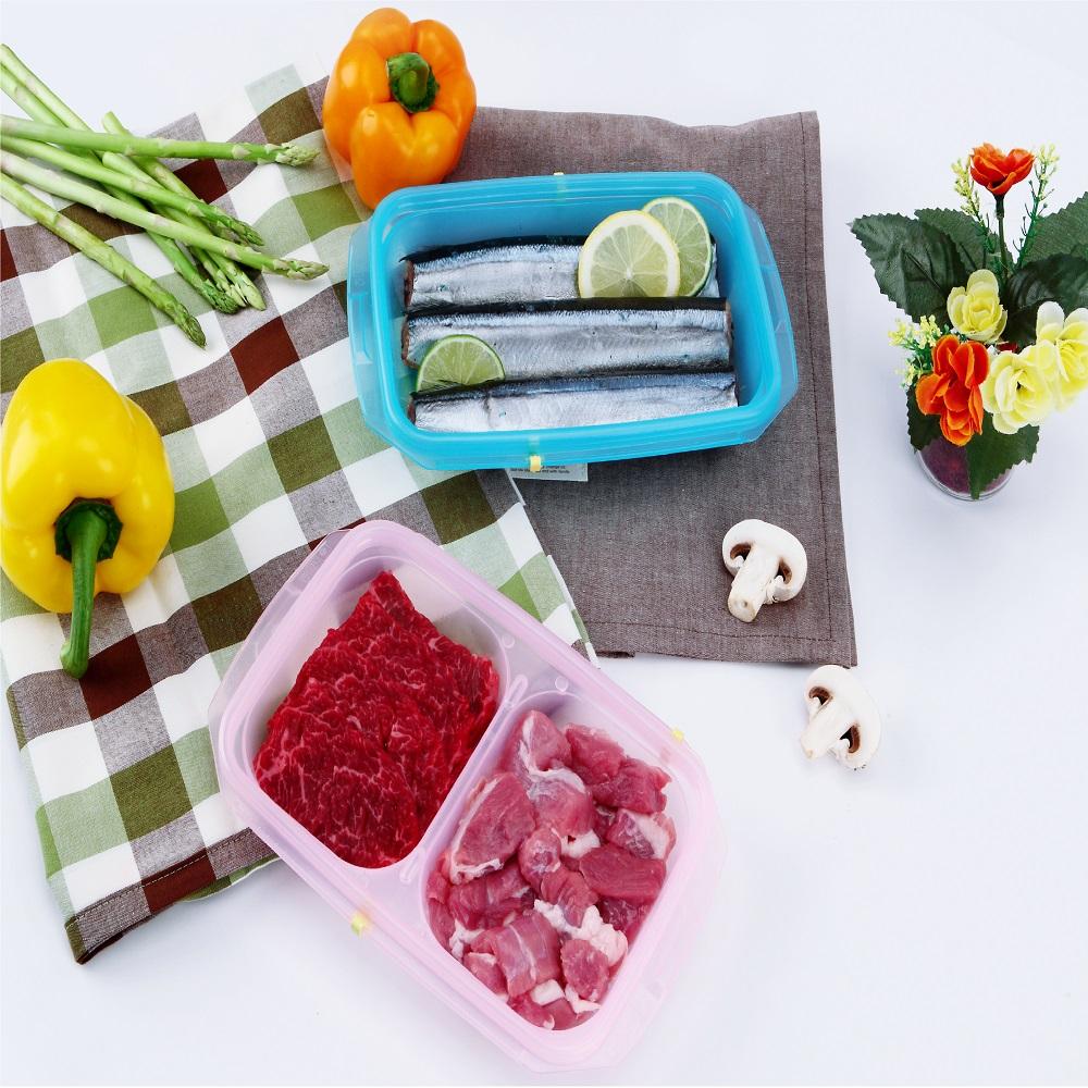 RRe plus Pink, Blue, Green, White 3 different food storage containers made in Korea