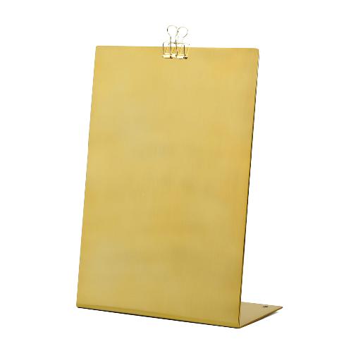 A4 STAND POP METAL MENU PAD (Mirror Gold, Matt Gold, Mirror Rose Gold, Matt Silver, Matt Black)