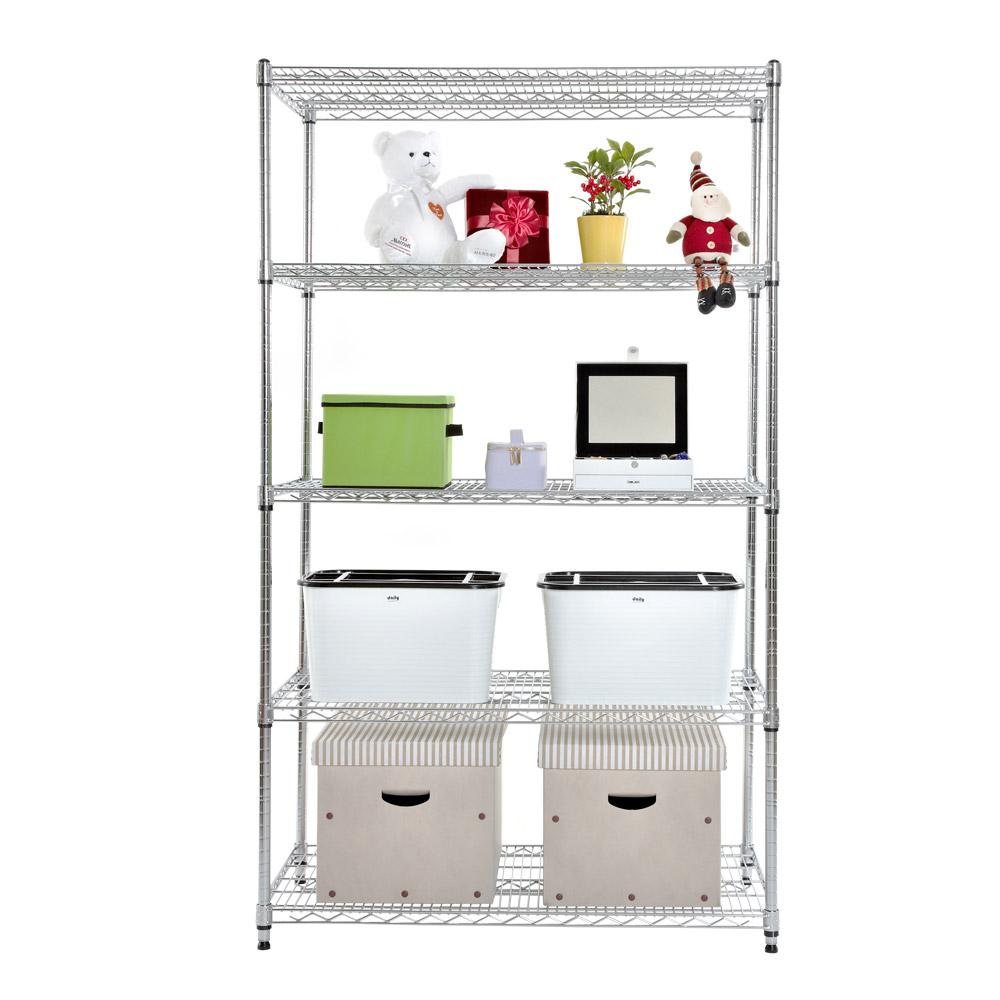 Metal rack 5-layer storage shelves IS-12261180 5S