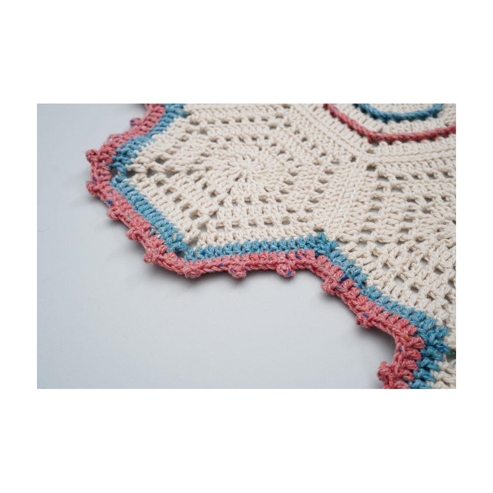 Hexagon motif blanket CROCHET DIY KIT