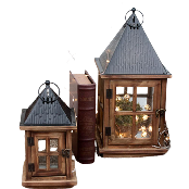 Antique Candle House 2P Set