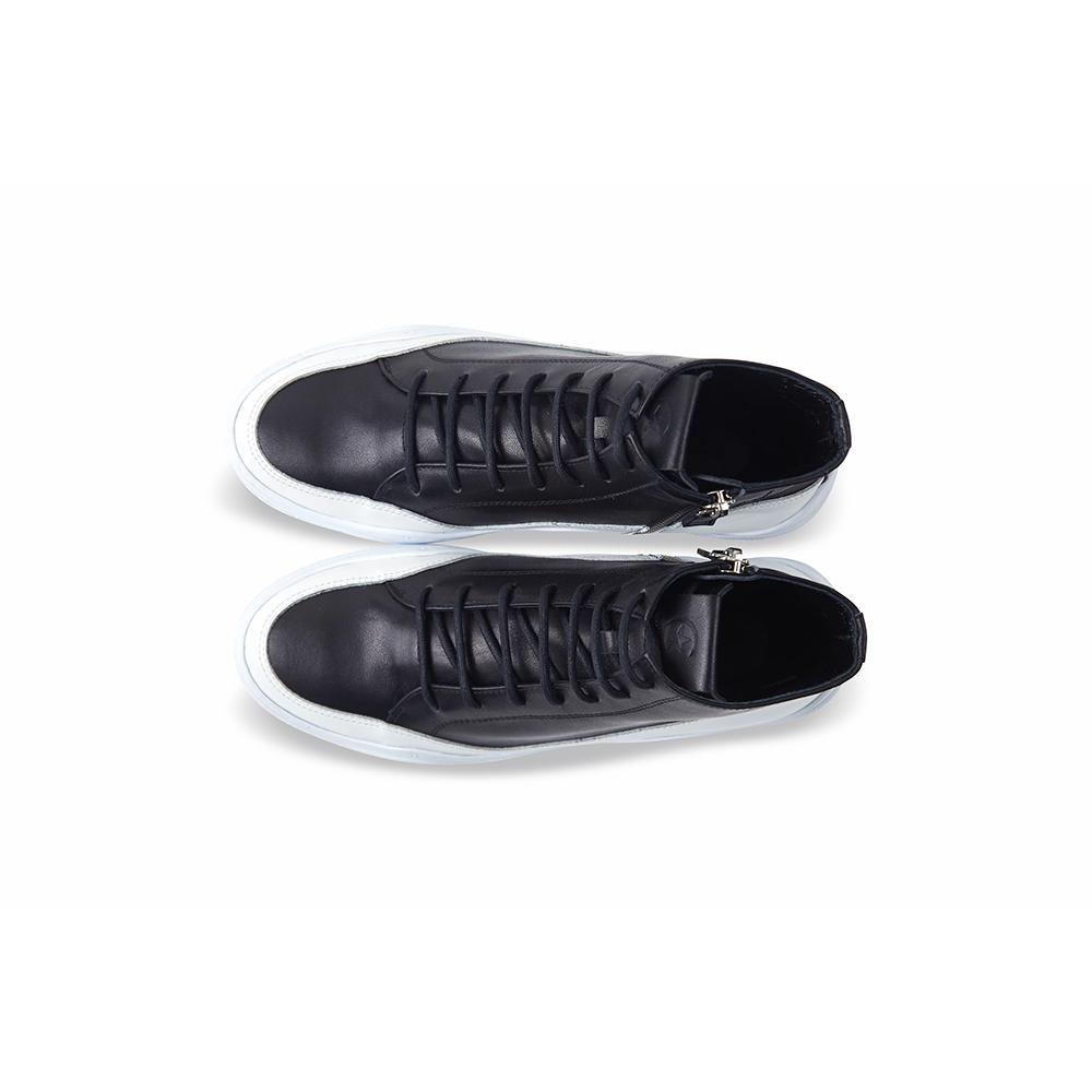 Wave High Sneakers_1033 black+white shoes