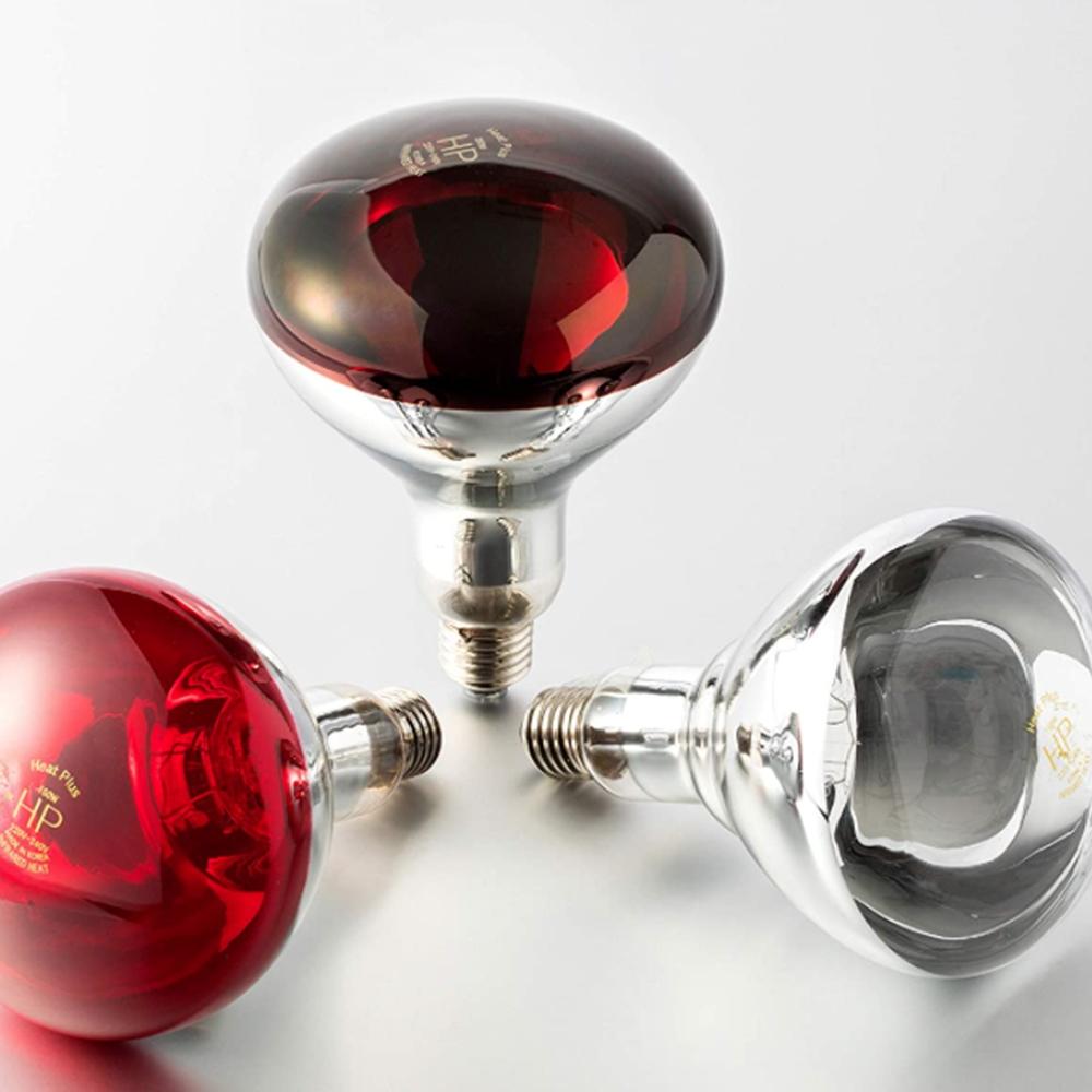 JK HEAT PLUS 250W R40 Ruby Infrared Heat Bulb Hard Glass 120V