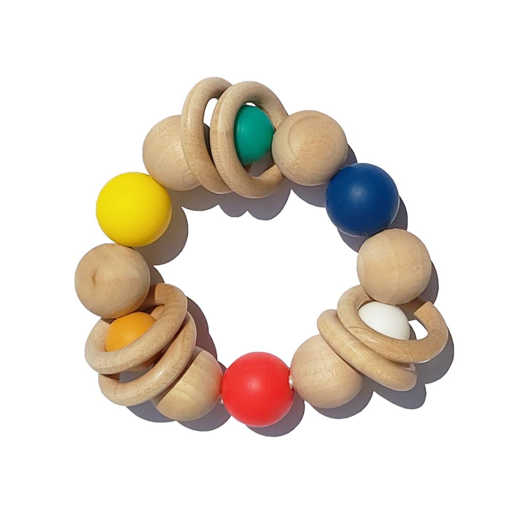 Korean Wood Teething Ring Company, HINOKI WOODEN RATTLE TOY