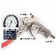detail image3 Gun Type Tire Air Pressure Guage 220 Psi Dial Meter Inflating Flexible Hose