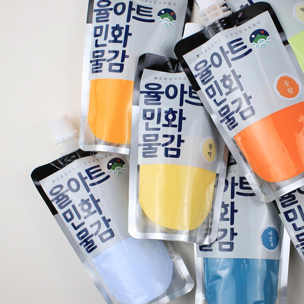 Korean Folk Art Painting Color Pigment 100ml Bulk Tube for East Asian Traditional Art Watercolor