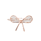 full image Jinccecil ribbon hairpin -Matte Silver