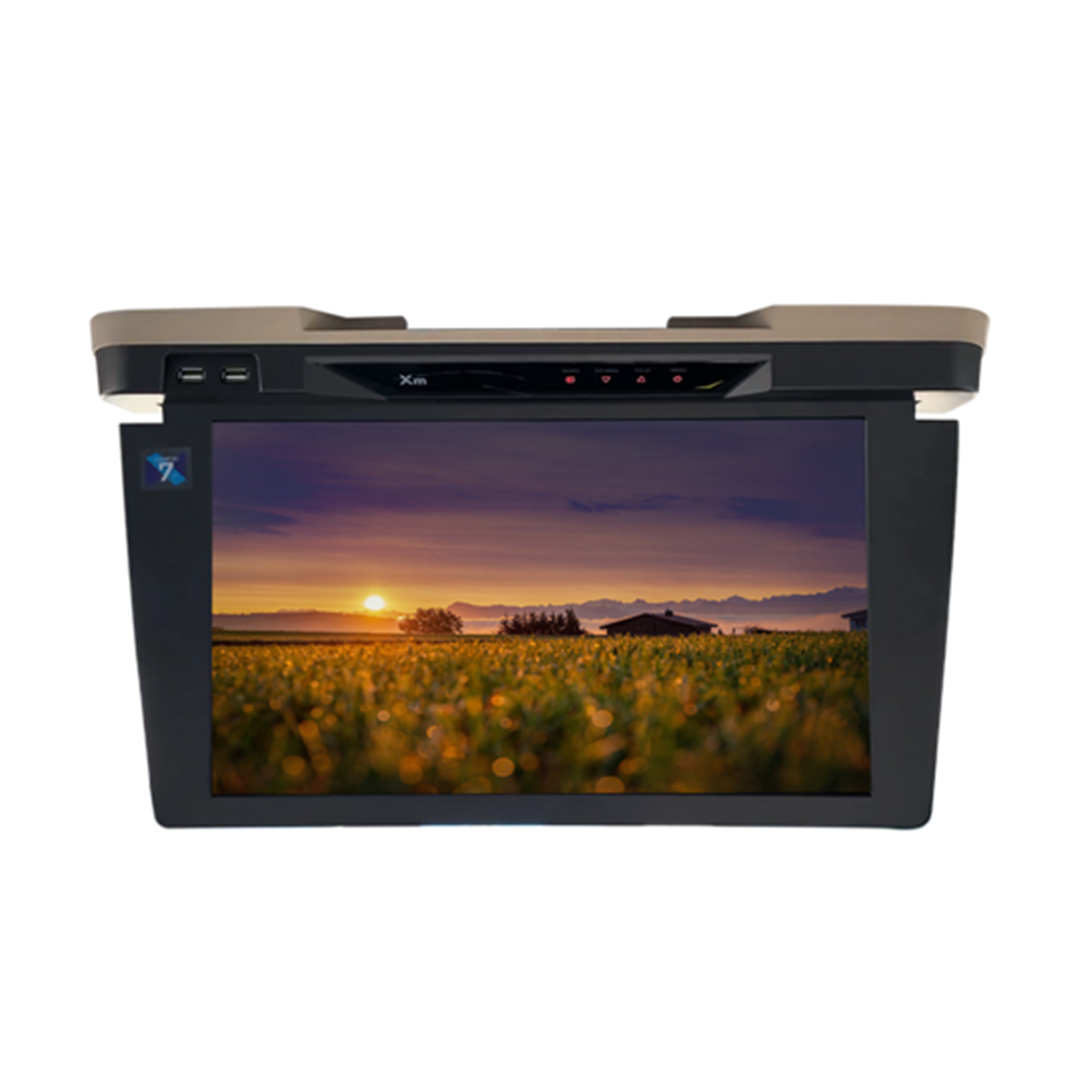 Roof Mount  Motorized monitor with Headrest dual monitor