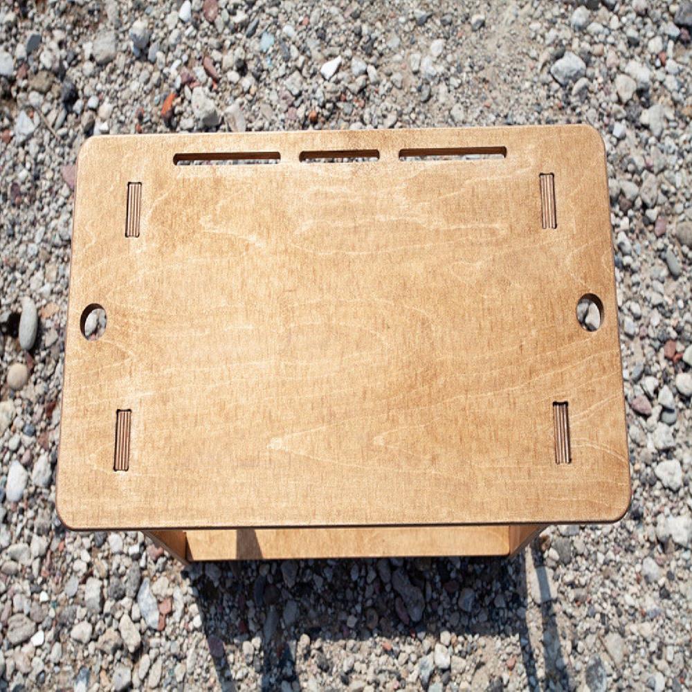 leeo wood shelf walnut color 500*250*500