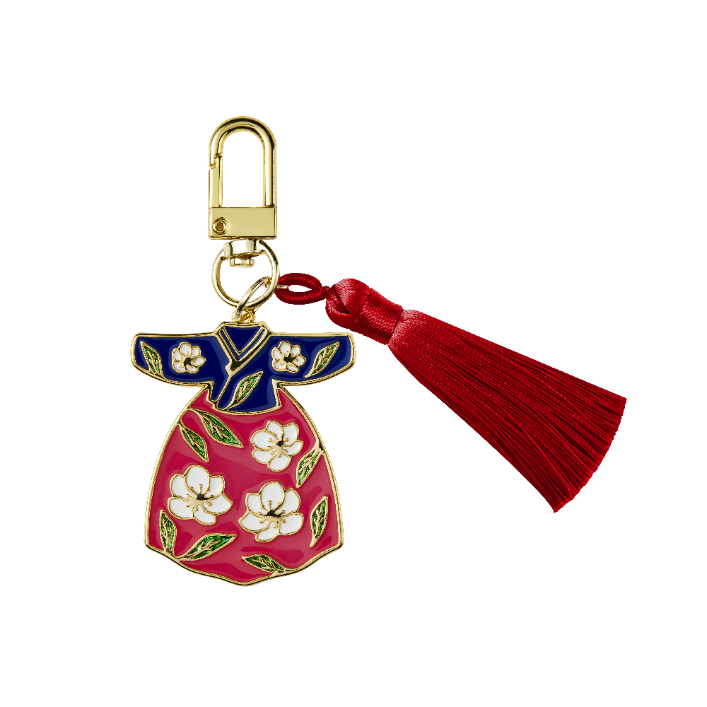 Kimsmi Hanbok Keychain Camelia Plum Blossom
