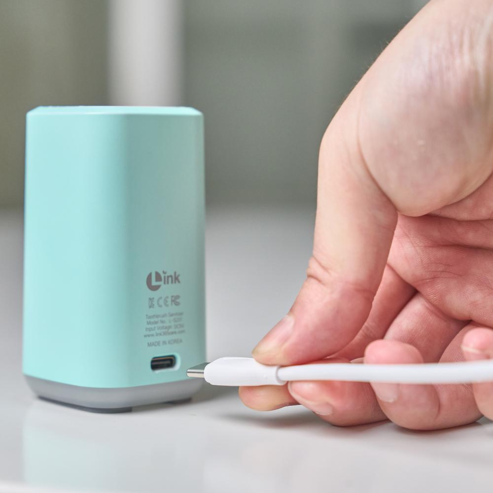 LINK UV-C + Heat drying Toothbrush Sanitizer