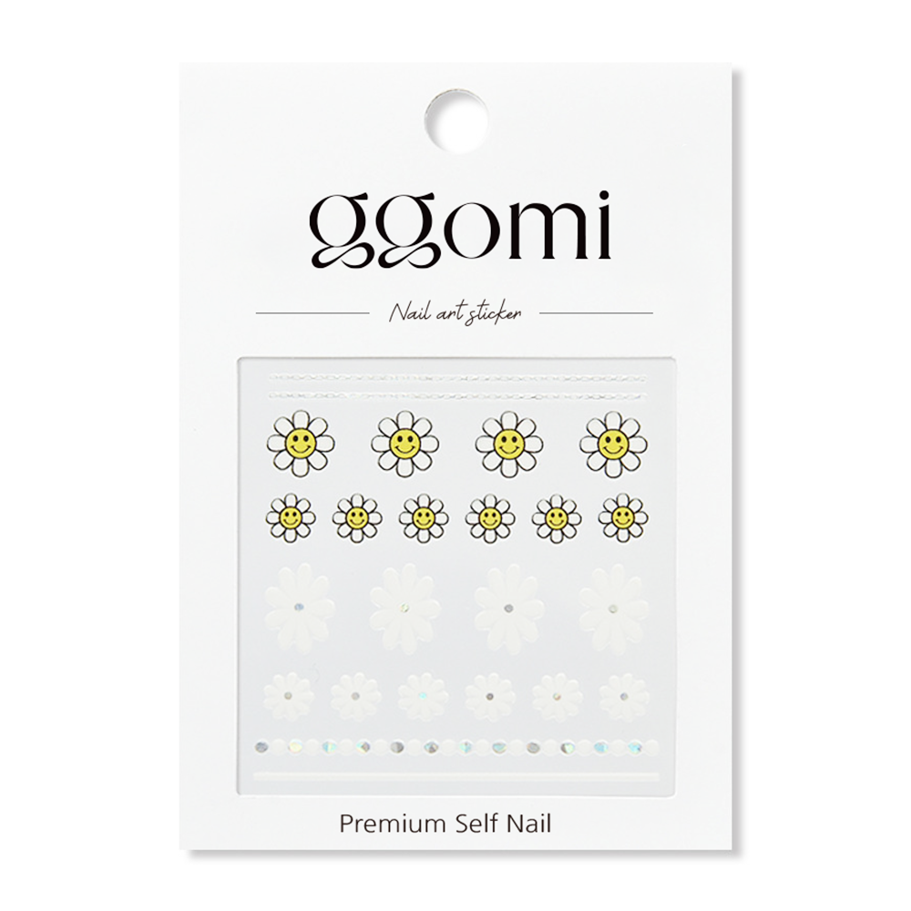 ggomi Nail Art Sticker Trendy Design 2D DIY Décor Easy Home Beauty Care OEM ODM Custom Salon Quality