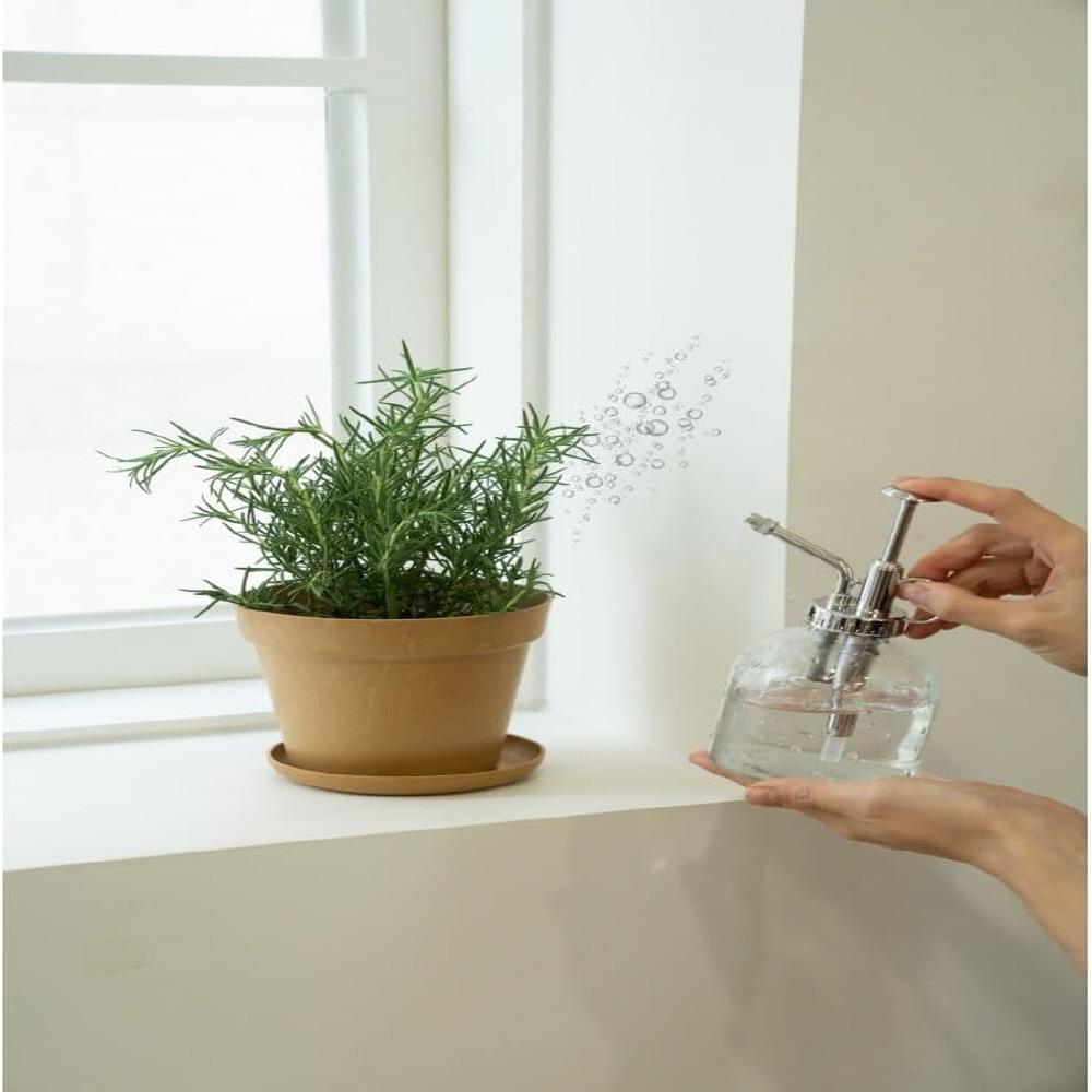 Freefactory Flower Plant Pot with Drainage Holes and Saucer Tray(Extra Large/Brown)