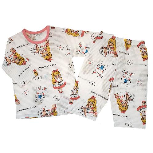 Alice; 21SS kids Organic 3/4 Sleeves Jacquard