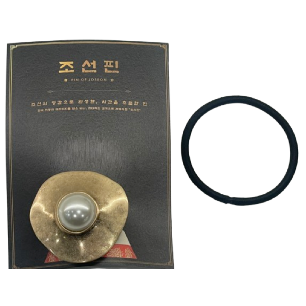 zoom Pin of Joseon Gold Flower Pearl